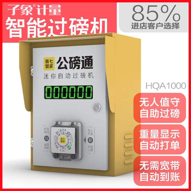 新款扫码过磅一体机自助无人过磅机共享公磅无人值守地磅称重系统