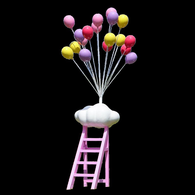 爱心气球雕塑户外网红打卡拍照区布置装饰品商场美陈摆件景观小品