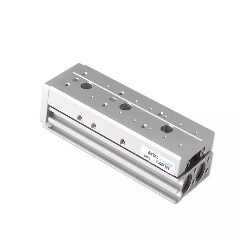 亚德客型HLQ/HLQL双轴型精密滑台气缸6/8/12/16/20/25X10~75 SAS