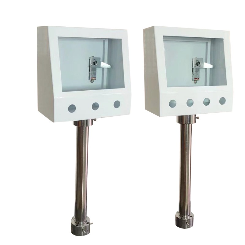 7寸触摸屏安装盒威纶台达控制箱人机界面安装支架工业用PLC电控箱