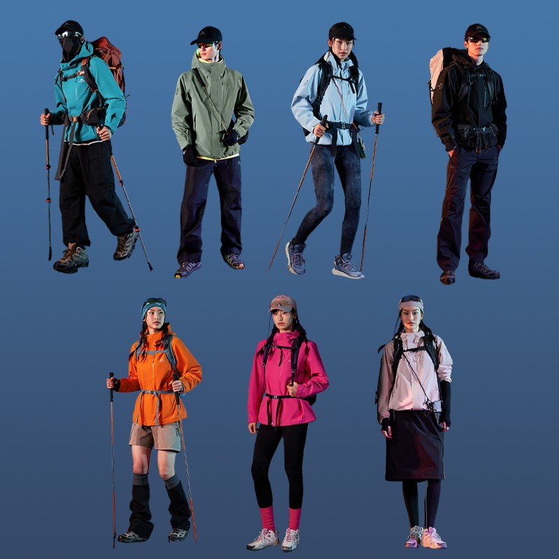 【青鸟冲锋衣】拓路者2025新款可拆卸三合一男女朱雀20抓绒外套