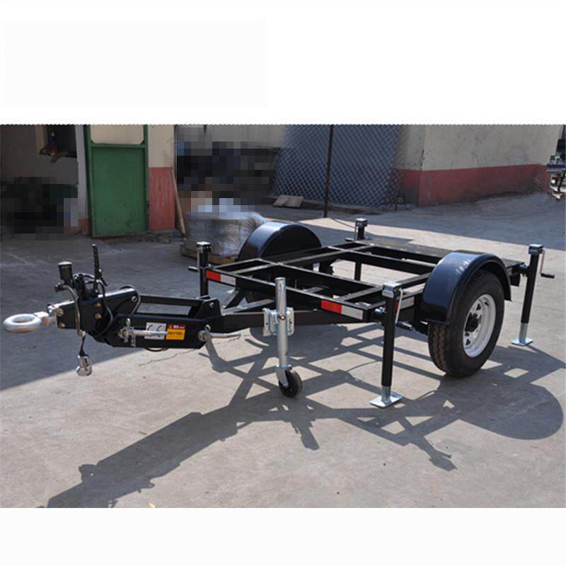 1.5吨发电机组工具车牵引车骨架拖车牵引高度可调节厢式拖车