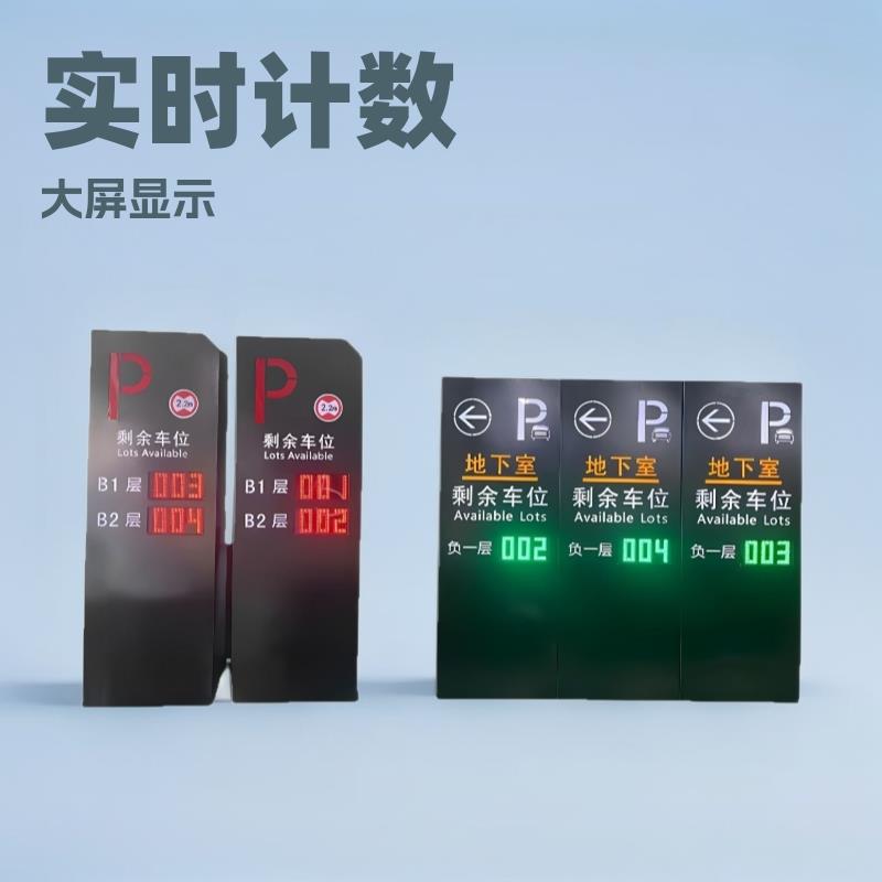 出入口大屏幕剩余车位引导交通诱导实时计数LED停车场余位显示屏1