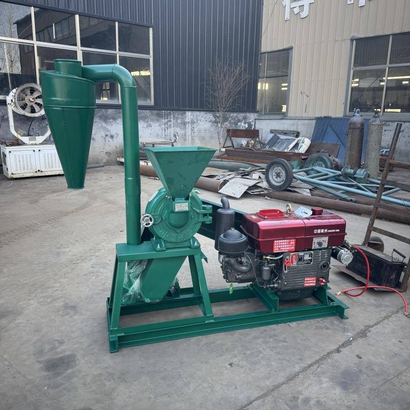 15马力柴油齿盘粮食粉碎机陶土化工料粉碎机茶叶渣粉碎机
