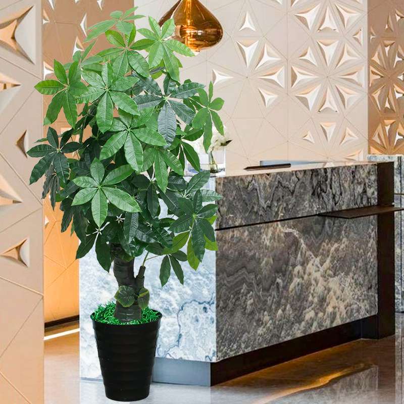 假绿植盆栽绿色仿真植物大型发财树客厅装饰假树仿真树室内塑料花