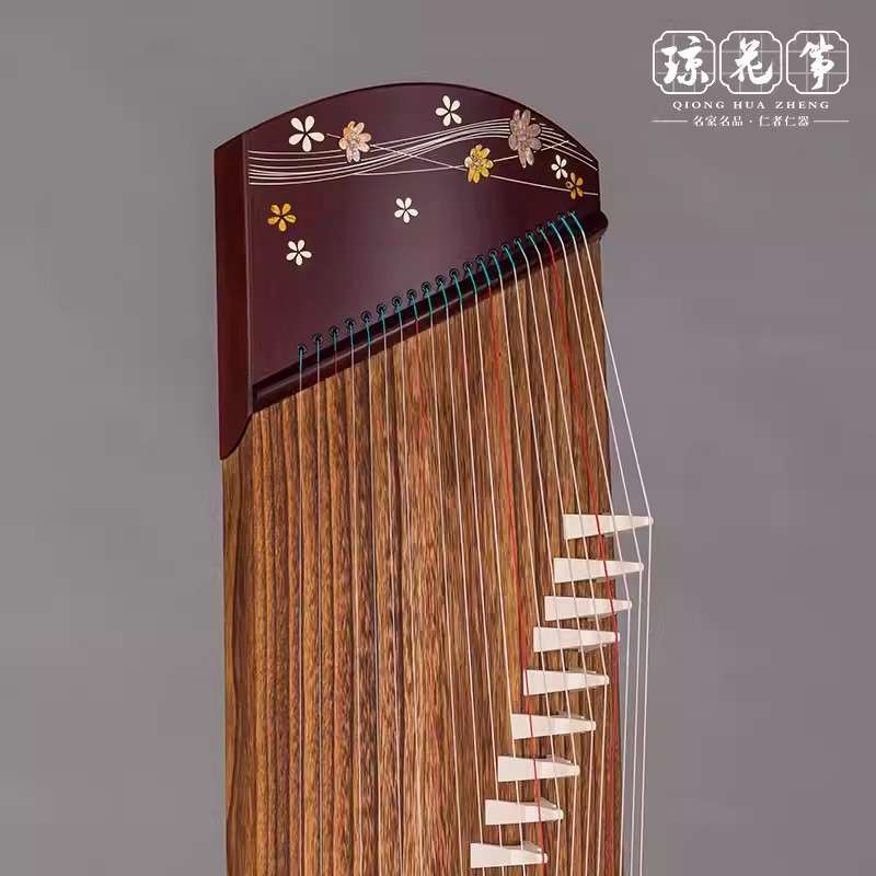 琼花古筝 醉花涧 古筝初学者小古筝便携式108厘米21弦短筝