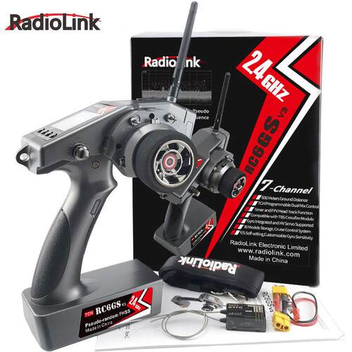 乐迪RC6GS V3遥控器6通道600米距离 高压版陀螺仪接收机R7FG