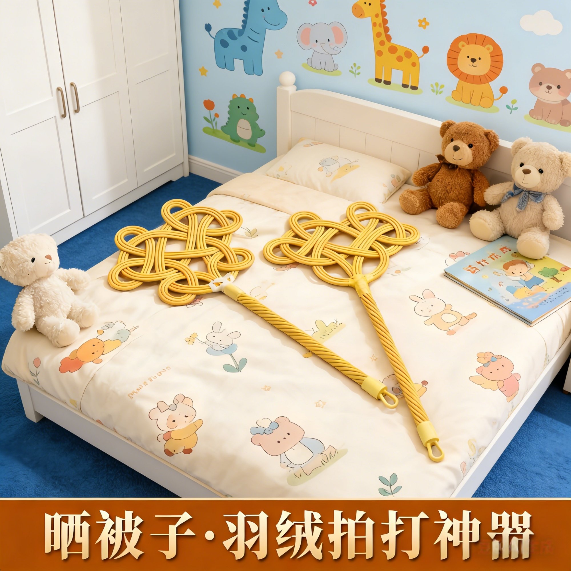 被拍子藤编如意拍子晒被除尘掸