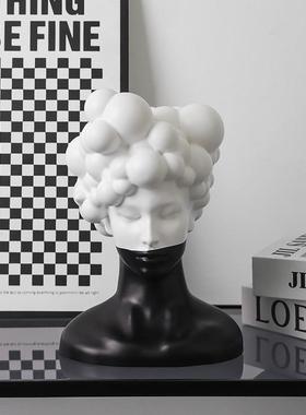 现代抽象人物雕塑摆件家居客厅玄关样板房酒店别墅艺术软装饰品