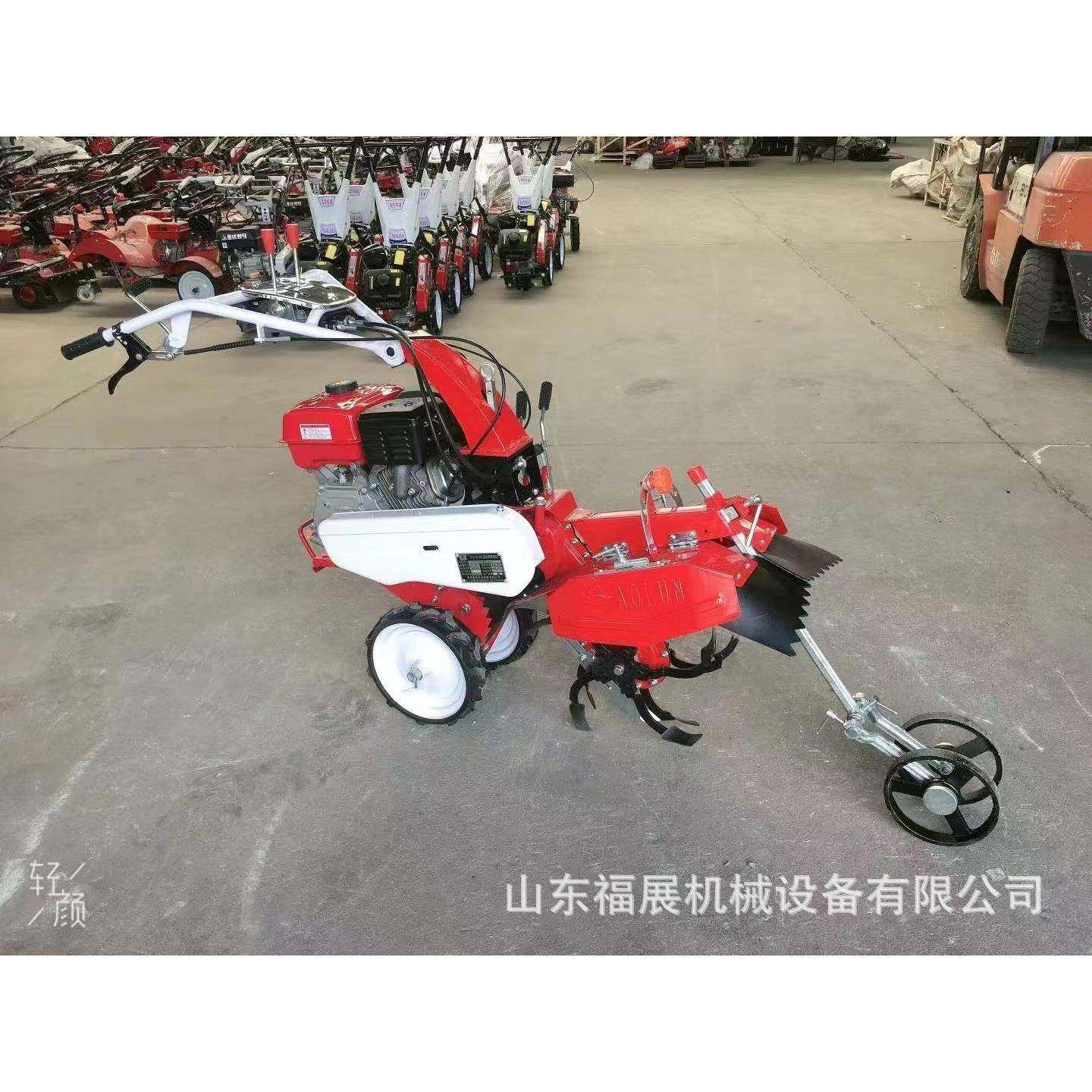 小型农用大葱培土机 田园管理机开沟机 四驱前旋170微耕机