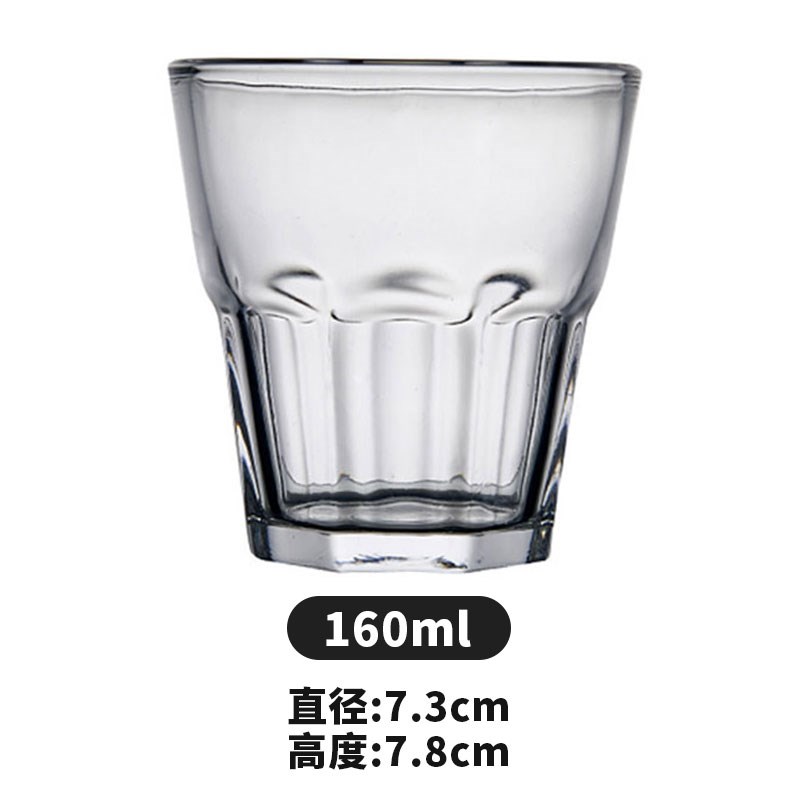 新款创意冰川纹玻璃杯水杯冷饮杯钢化玻璃杯餐厅欧式Y洋酒杯啤酒