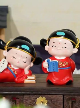 小状元考神摆件逢考必过幸运符中高考加油励志文曲星送学生小礼物