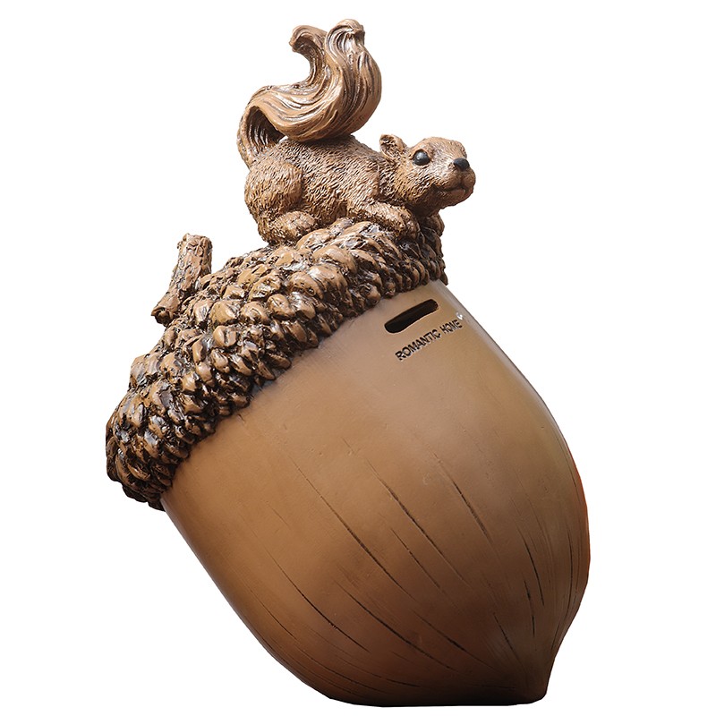 创意美式摆件客厅儿童大号存钱罐可爱装饰零钱罐硬币收纳罐桶礼物