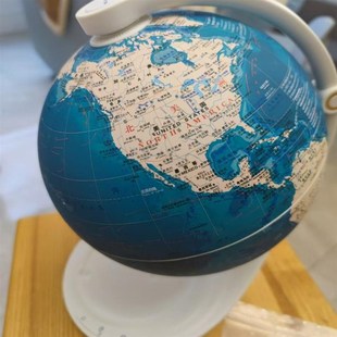 世界地球仪高清学生用科学罐头发光儿童地理教学摆件灯20cm大号