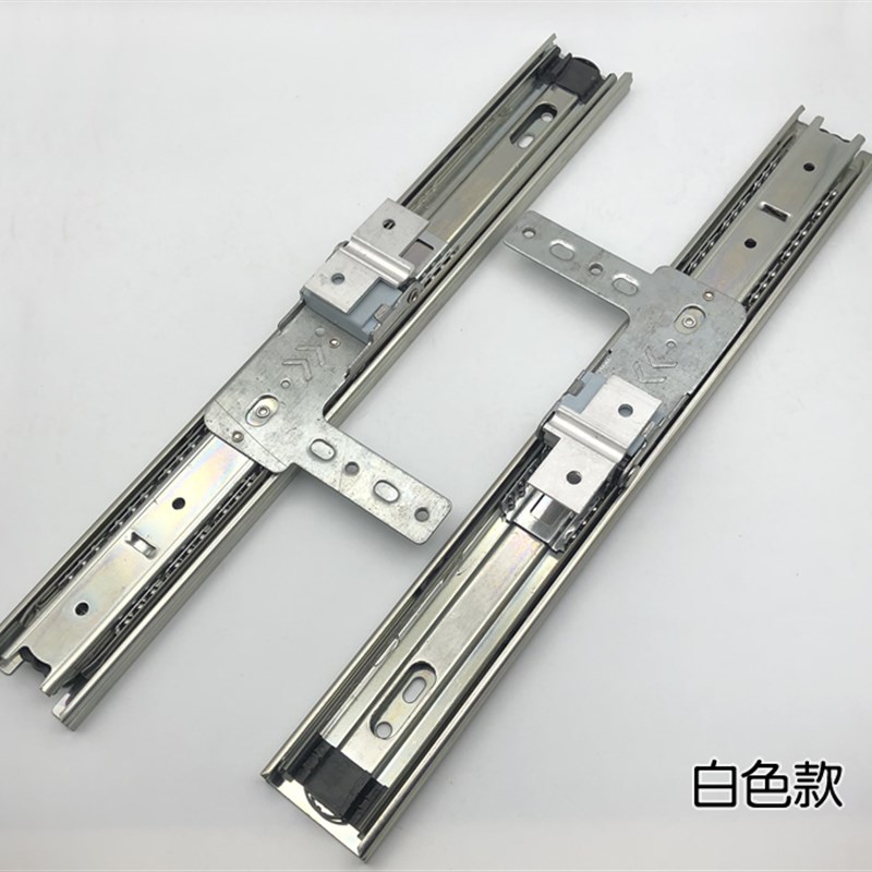衣柜推拉镜滑轨导轨穿衣镜滑轨衣柜旋转镜子三节镜轨折叠镜支架