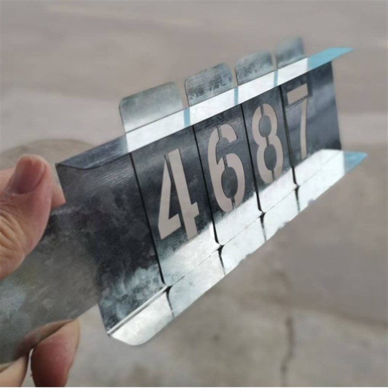 数字字母镂空喷漆模板活动组合号码牌喷码空心字喷字金属模具定做