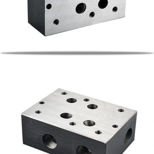 标准16通经油路块阀块集成块阀板20通经侧面溢流阀盖板冲洗油路板