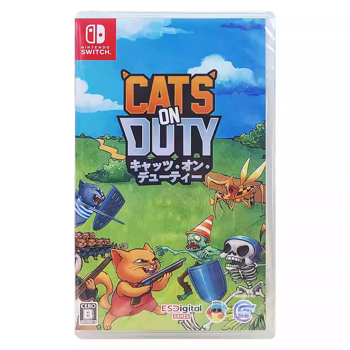 香港直邮 任天堂NS游戏 中文 喵喵大作战 喵喵大战死剩种 Nintendo Switch 卡带 现货