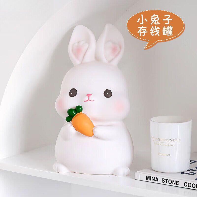 储钱罐可存可取生肖兔网红摆件