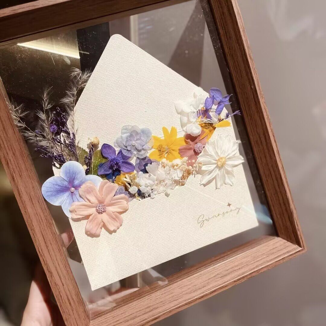 手工相框春日来信干花材料包