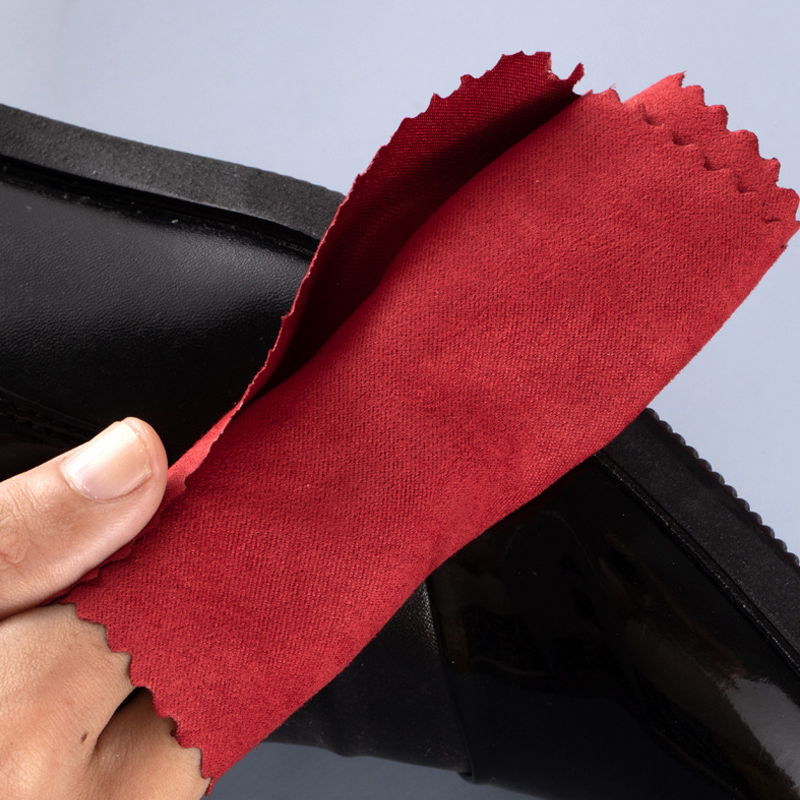 鞋布抛光布皮鞋擦鞋专用布清洁护C理上鞋油皮革抛光布软细绒不伤