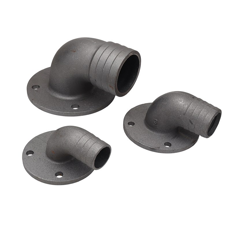 WQ污水泵出水口弯头2/2.u5/3/4寸潜水排污泵泥浆水泵铸铁法兰接头