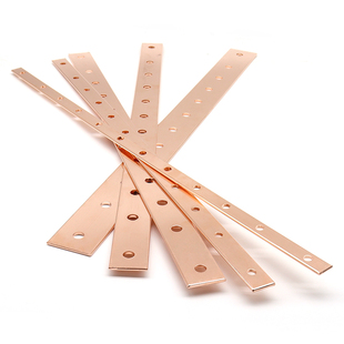 标准防P雷机柜紫铜牌440 500机架式 19英寸机房接地汇流铜排3