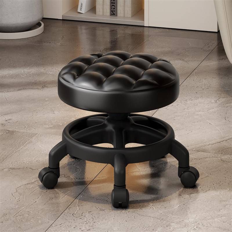 万向轮小凳子滑轮矮m凳家用茶几小沙发带轮凳换鞋凳可移动懒人圆