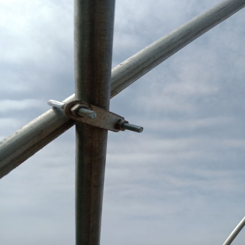 大棚配件园艺大棚骨架配件拱管斜撑固定卡热镀锌U型卡U型卡管管扣