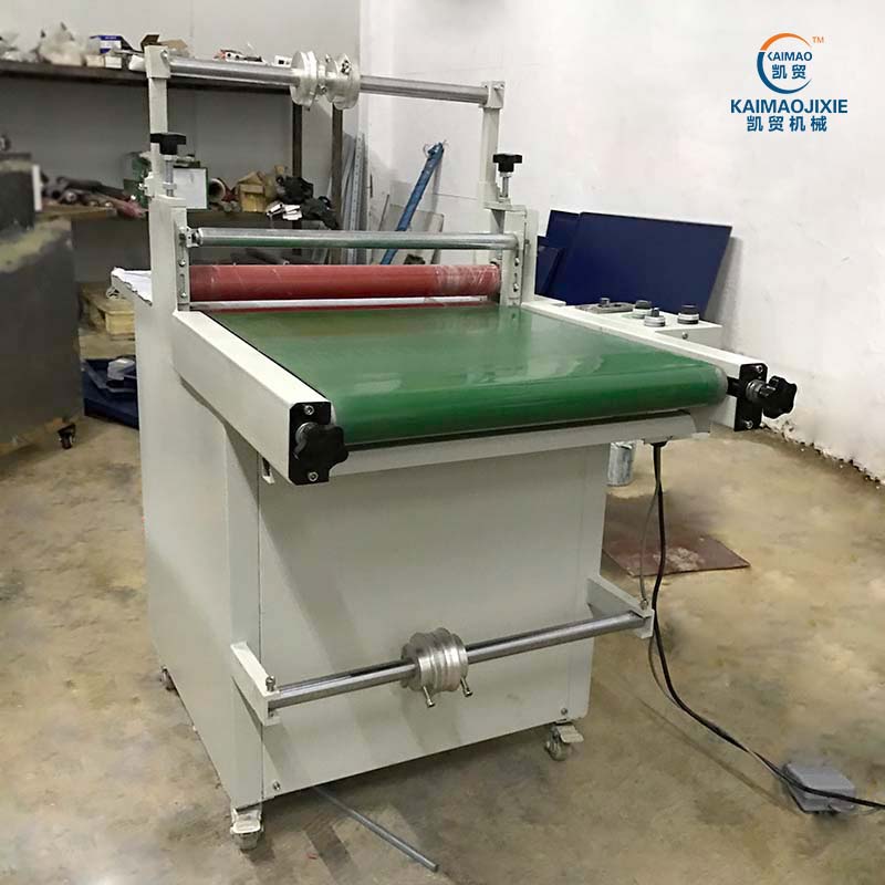 新品 500型传送带双面覆膜机 小型贴膜机 冷裱机腹膜机复膜机玻璃