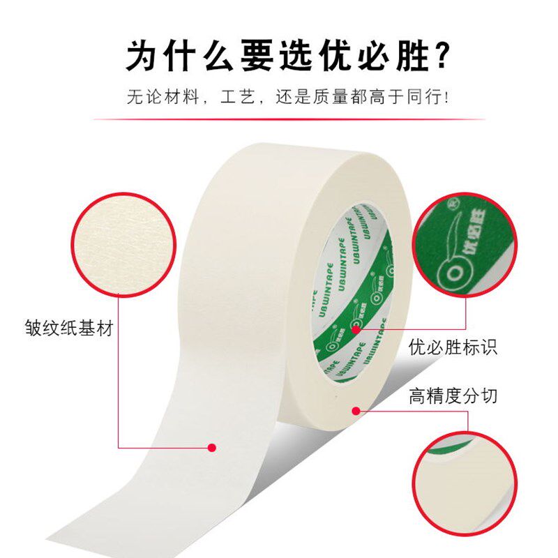 优必胜美纹纸胶带可书写美文纸胶胶带/胶纸/胶条