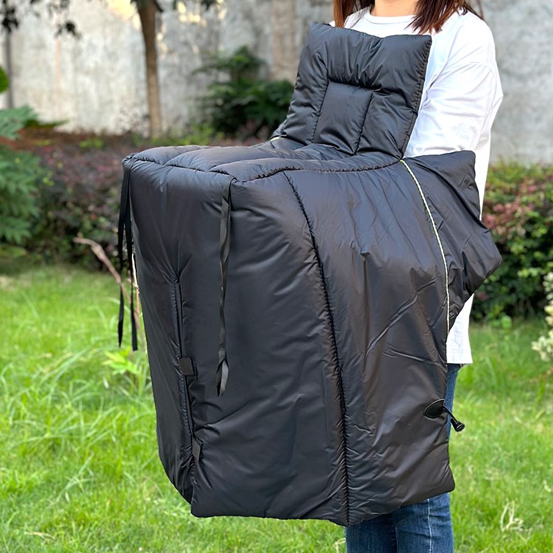 适用九号小牛电动车防挡风被儿童宝宝前座开叉防水冬季亲子防风罩