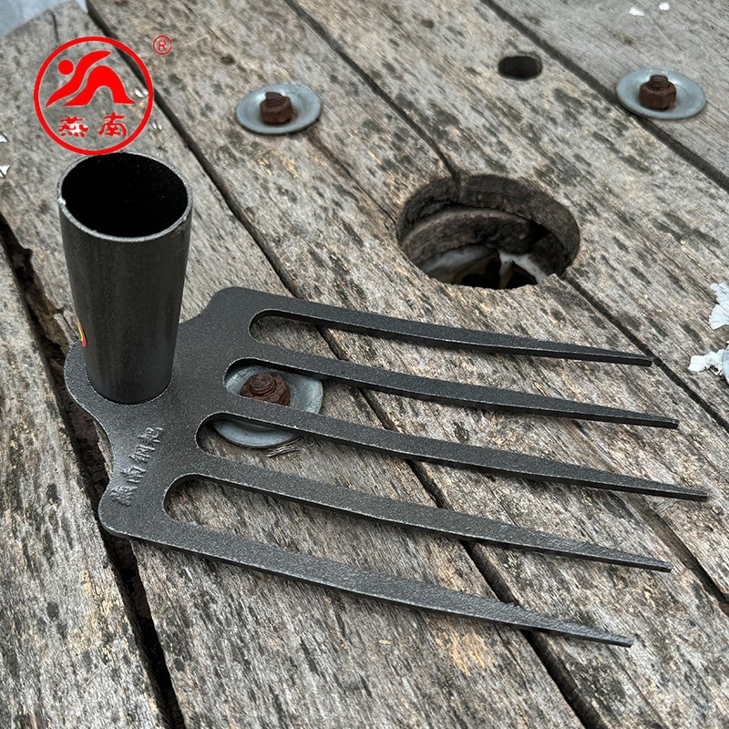 燕南钢耙一体锰钢耙五齿耙子挖蛤捡花生赶海神器园林农用草坪松土