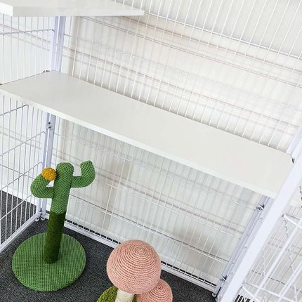 猫笼隔层板跳板休息台木质别墅平台加层獒运自由空间实木板可定制