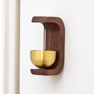 多巴胺门铃 系入户风铃吸门式纯铜铃铛店铺开门提醒进门挂饰