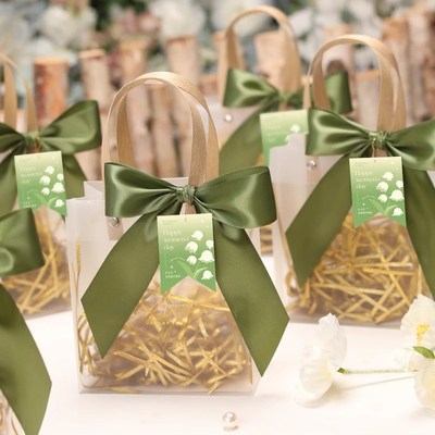 礼品袋礼盒空盒透明包装盒生日礼物高级感伴手礼礼袋手提小号袋子