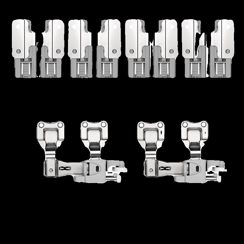 衣柜折叠门步入式五金配件无下轨橱柜移门吊轨轨道推拉门滑轮全套