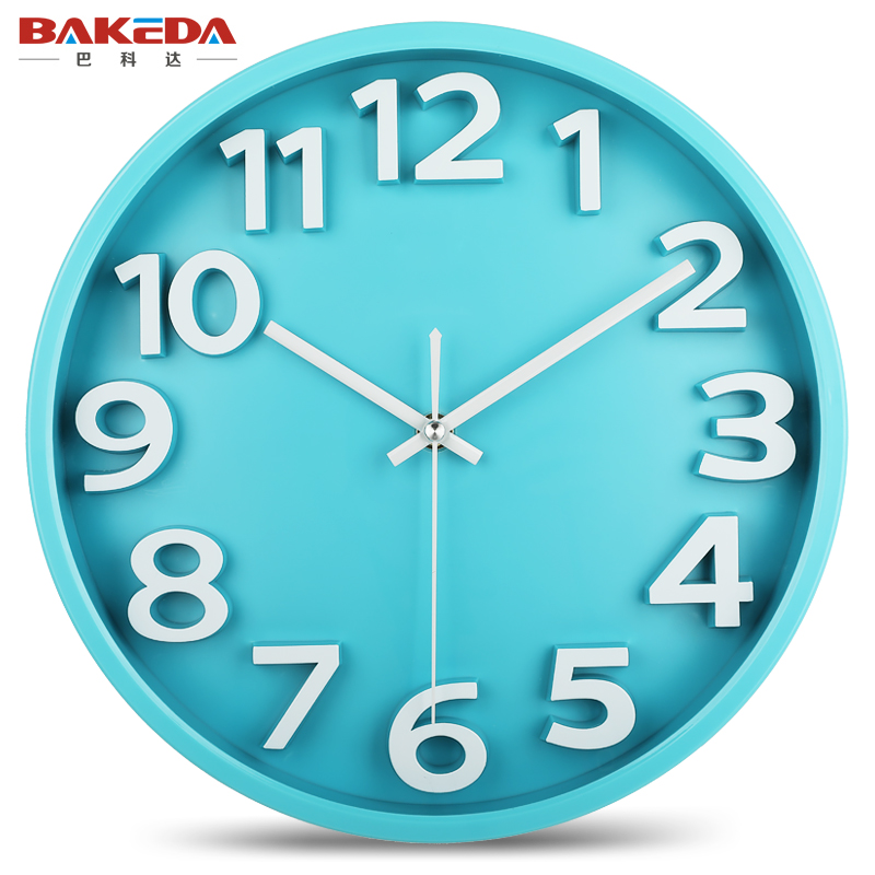 巴科达静音钟表立体创意挂钟客厅B挂表石英钟现代家庭时尚简约时
