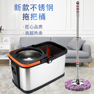 拖把神器一拖净免手洗墩布自动甩干湿两用脱水托地桶家懒人旋转式