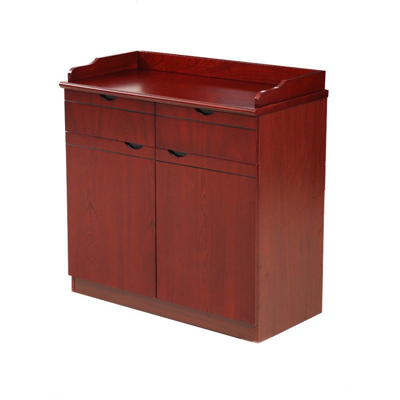 广东茶水柜中式实木贴皮餐边柜y办公室餐厅客厅储物柜收纳多功能