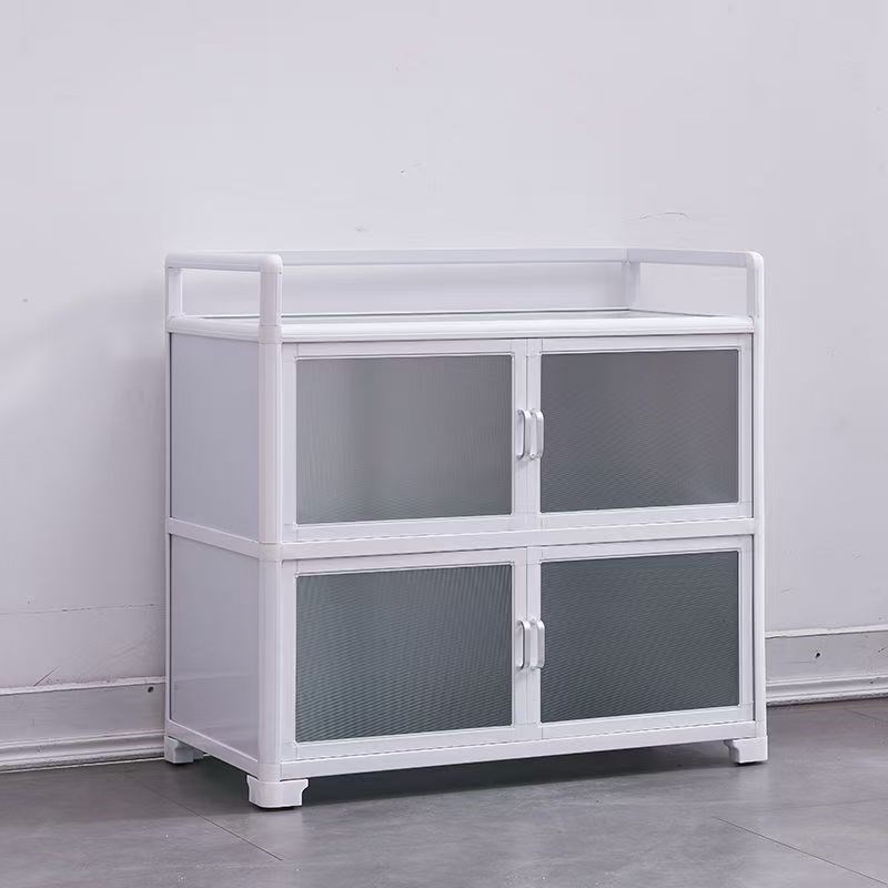 厨房橱柜放碗柜铝l合金餐边柜多层收纳柜简易茶水柜餐厅酒柜置物