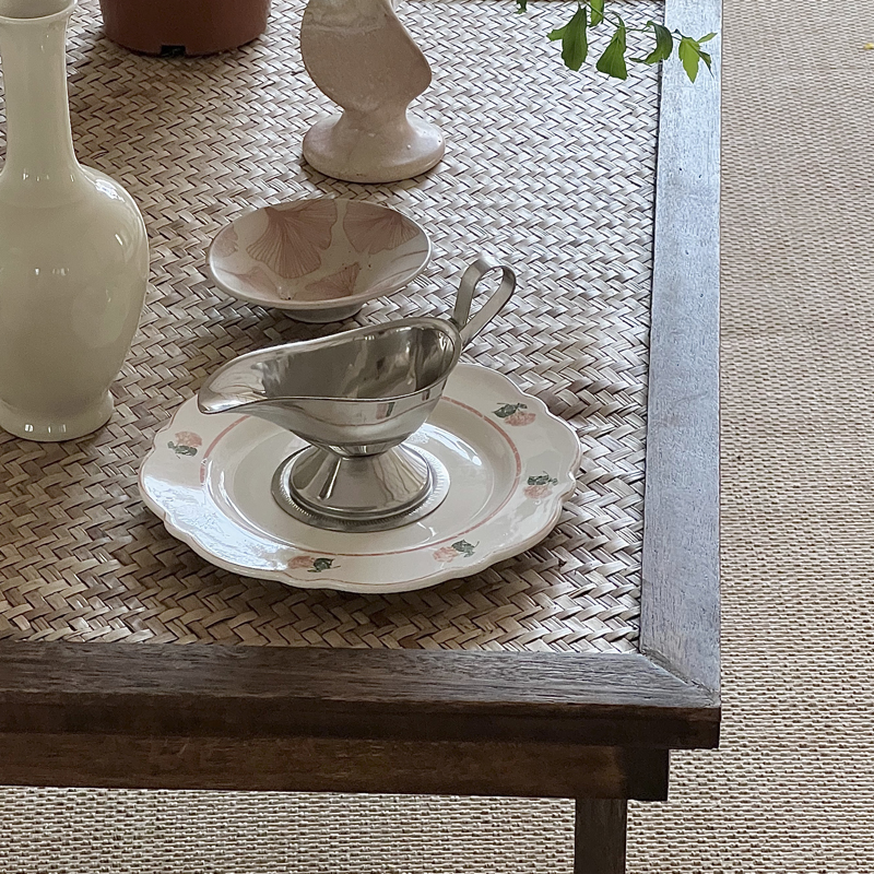 法式花边不锈钢酱汁船西餐牛排番茄酱沙拉N汁盅调料盅汁壶取量杯