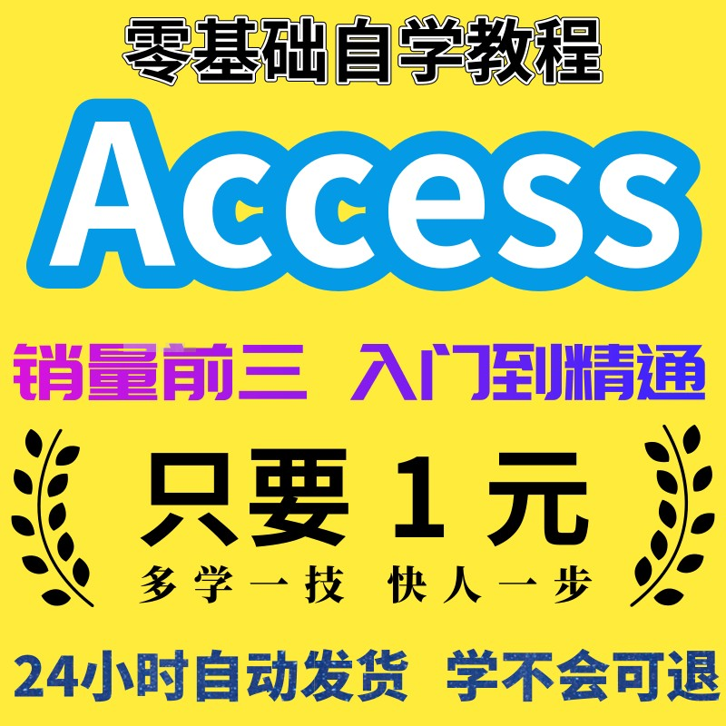Access2013201020072003数据库开发软件视频自学课全套教程