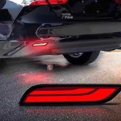 适用丰田凯美瑞后杠灯改装尾灯刹车灯雾灯2018~2020aurion camry