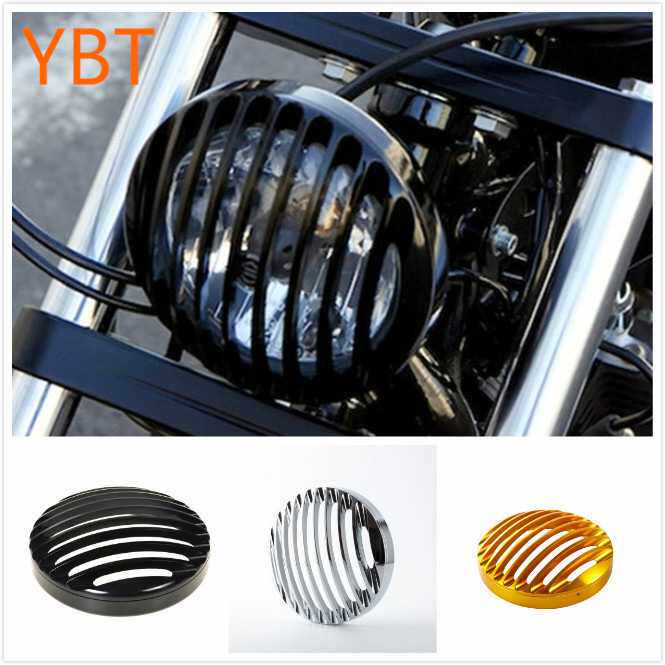 适用哈雷 XL883 XL1200 48戴纳 软尾改装黑栅栏大灯