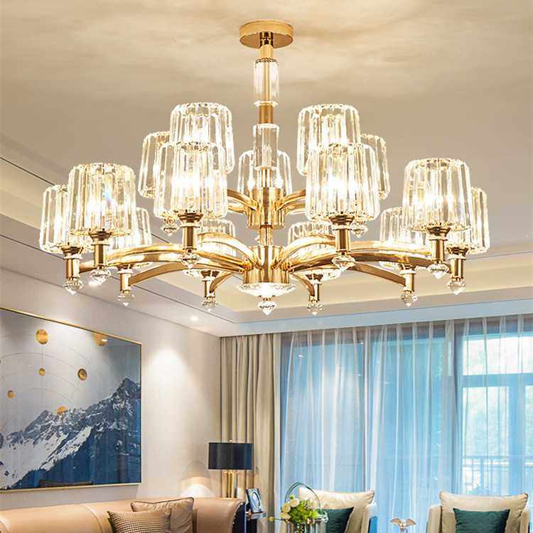 后现代简约水晶吊灯客厅灯2023年新款卧室餐厅灯简欧大厅灯具