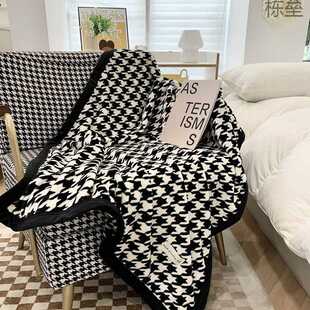 千鸟格沙发毯床上毛毯办公室午睡毯床搭床旗床尾毯 3452人收藏