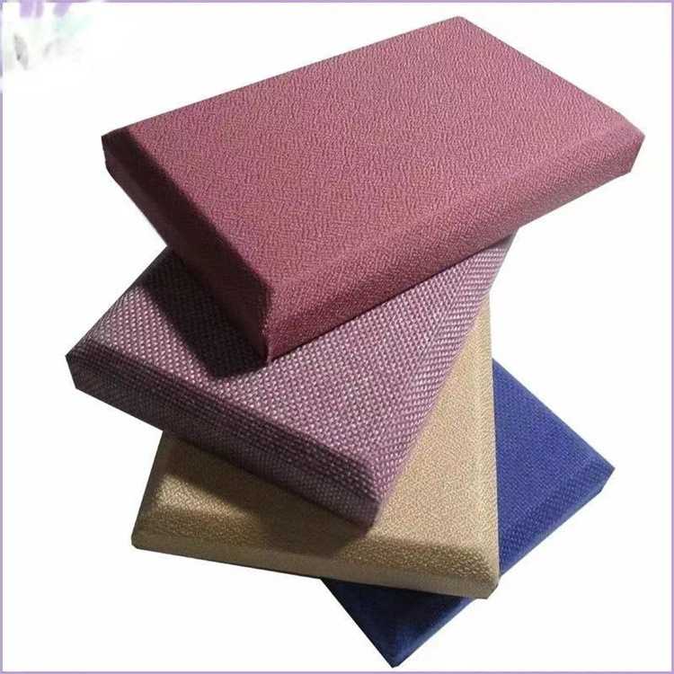 杭州直播间墙面装饰隔音板皮革软包吸音板a级阻燃 玻纤软包隔音板