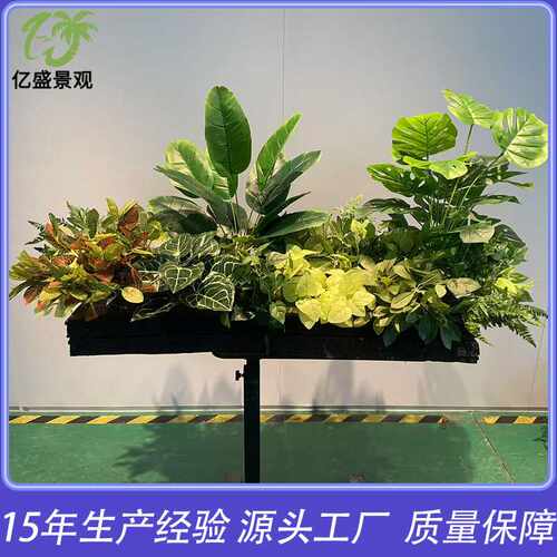 仿真绿植造景 室内花槽插花仿生植物隔断橱窗 仿生植物组合假绿植