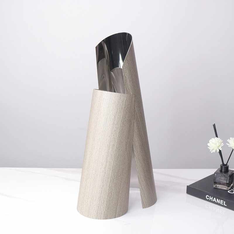 现代简约不锈钢干花花插花器摆件 样板房餐桌客厅软装饰品